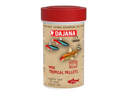 Фото - корм для рыб Dajana Mini Tropical Pellets специальный корм для мальков и мелких рыбок в гранулах