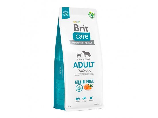 Фото - сухой корм Brit Care Dog Grain Free Adult Salmon беззерновой сухой корм для кожи и шерсти собак малых и средних пород ЛОСОСЬ