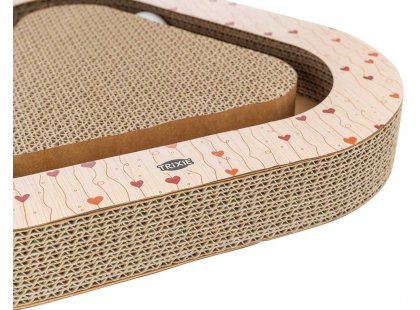 Фото 4 -  дряпалки, з будиночками Trixie Кігтеточка трикутна з картону до дня Св. Валентина з м'ячиками, помаранчевий