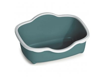 Фото - Stefanplast Tres Chic Open туалет для кошек, белый/изумрудный туалеты, лотки Stefanplast Tres Chic Open туалет для кошек, белый/изумрудный