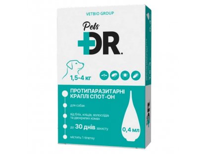 Фото - Dr.Pets (Доктор Петс) спот-он краплі від бліх, кліщів для собак від бліх та кліщів Dr.Pets (Доктор Петс) спот-он краплі від бліх, кліщів для собак