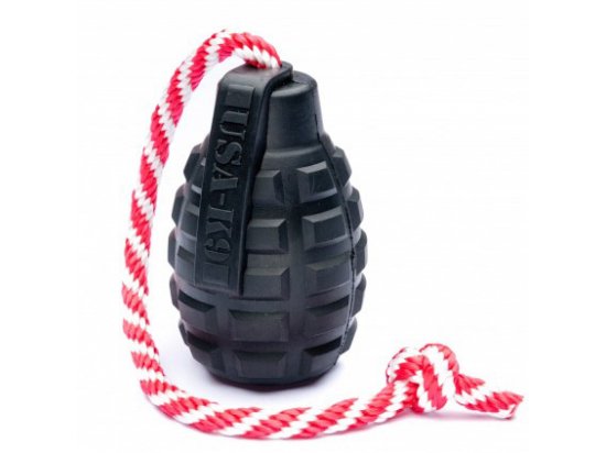 Фото - SodaPup (Сода Пап) Magnum Grenade Reward Toy игрушка для собак ГРАНАТА НА ВЕРЕВКЕ, черный игрушки SodaPup (Сода Пап) Magnum Grenade Reward Toy игрушка для собак ГРАНАТА НА ВЕРЕВКЕ, черный