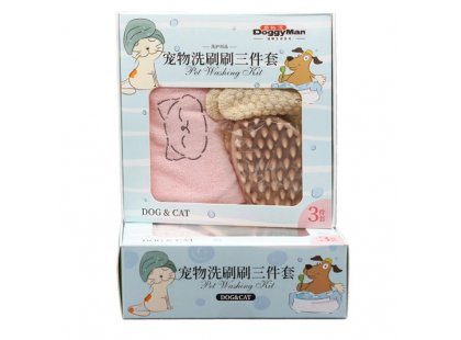 Фото 2 -  полотенца DoggyMan Pet Washing Kit набор для купания собак и кошек
