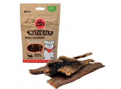 Фото 2 -  ласощі Mr. Bandit Dog Naturals Beef Strips ласощі для собак СМУЖКИ З ЯЛОВИЧИНИ