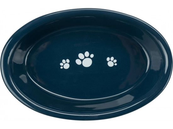 Фото - миски, поилки, фонтаны Trixie Cat Ceramic Bowl - Миска керамическая овальная (24495)