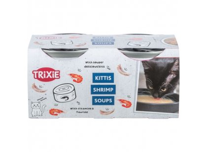 Фото 2 -  влажный корм (консервы) Trixie Kittis Salmon Soup влажный корм для кошек КУРИЦА и КРЕВЕТКА (42693)