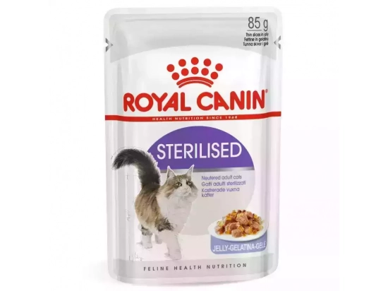 Фото - Royal Canin STERILISED JELLY консервований корм для стерилізованих кішок вологий корм (консерви) Royal Canin STERILISED JELLY консервований корм для стерилізованих кішок