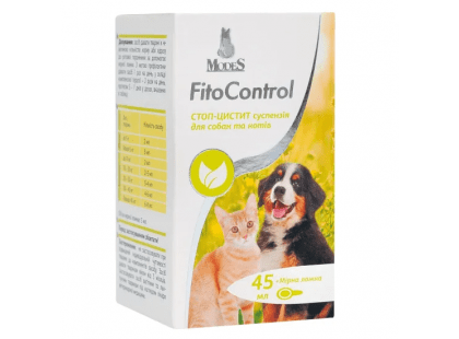 Фото - Modes Fito Control Стоп-Цистит суспензія для котів і собак для сечостатевої системи (урологія та репродукція) Modes Fito Control Стоп-Цистит суспензія для котів і собак