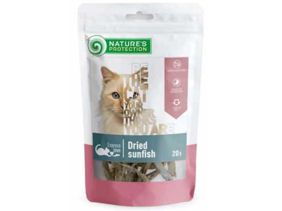 Фото - лакомства Natures Protection (Нейчез Протекшин) Snack For Cats Dried Sunfish лакомство для кошек СУШЕНЫЕ СОЛНЕЧНЫЕ ОКУНИ