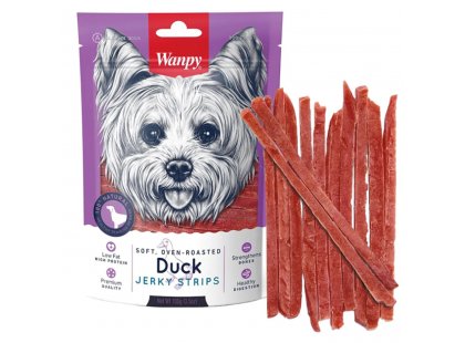 Фото - Wanpy (Ванпи) Soft Duck Jerky Strips лакомство для собак полоски, ФИЛЕ УТКИ ВЯЛЕНОЕ лакомства Wanpy (Ванпи) Soft Duck Jerky Strips лакомство для собак полоски, ФИЛЕ УТКИ ВЯЛЕНОЕ