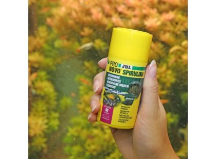 Фото 4 -  корм для риб JBL ProNovo Spirulina Flakes корм спіруліна для акваріумних риб