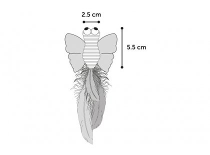 Фото 5 -  іграшки Flamingo Alea Butterfly іграшка з котячою м'ятою для котів МЕТЕЛИК