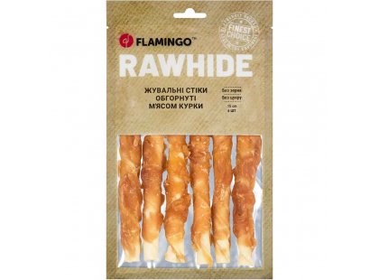 Фото - Flamingo Лакомство для собак ЖЕВАТЕЛЬНЫЕ СТИКИ ОБВЕРНУТЫЕ МЯСОМ КУРИЦЫ лакомства Flamingo Лакомство для собак ЖЕВАТЕЛЬНЫЕ СТИКИ ОБВЕРНУТЫЕ МЯСОМ КУРИЦЫ