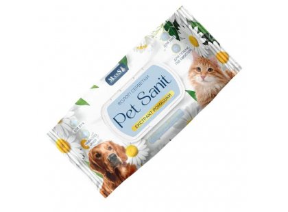 Фото - Modes Pet Sanit вологі серветки для тварин, універсальні, БЕЗ АРОМАТУ, ЕКСТРАКТ РОМАШКИ щоденний догляд (шампуні, кондиціонери та інші засоби) Modes Pet Sanit вологі серветки для тварин, універсальні, БЕЗ АРОМАТУ, ЕКСТРАКТ РОМАШКИ