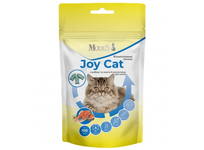Фото - Modes Joy Cat вітамінізовані ласощі для котів РИБА та ОМЕГА-3 КИСЛОТИ ласощі Modes Joy Cat вітамінізовані ласощі для котів РИБА та ОМЕГА-3 КИСЛОТИ