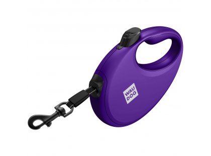 Фото 2 -  рулетки WAUDOG R-leash поводок рулетка с контейнером для пакетов, светоотражающая лента, фиолетовый