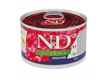 Фото - Farmina N&D Grain Free Quinoa Digestion Lamb & Fennel Adult Mini влажный корм для собак малых пород, при нарушениях пищеварения ЯГНЕНОК и КИНОА влажный корм (консервы) Farmina N&D Grain Free Quinoa Digestion Lamb & Fennel Adult Mini влажный корм для собак малых пород, при нарушениях пищеварения ЯГНЕНОК и КИНОА
