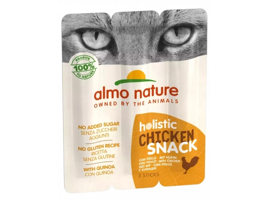 Фото - Almo Nature Holistic SNACK CHICKEN ласощі для котів КУРКА ласощі Almo Nature Holistic SNACK CHICKEN ласощі для котів КУРКА