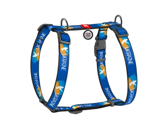 Фото - Collar WAUDOG Nylon шлейка анатомічна H-подібна з QR-паспортом, ПРАПОР амуніція Collar WAUDOG Nylon шлейка анатомічна H-подібна з QR-паспортом, ПРАПОР