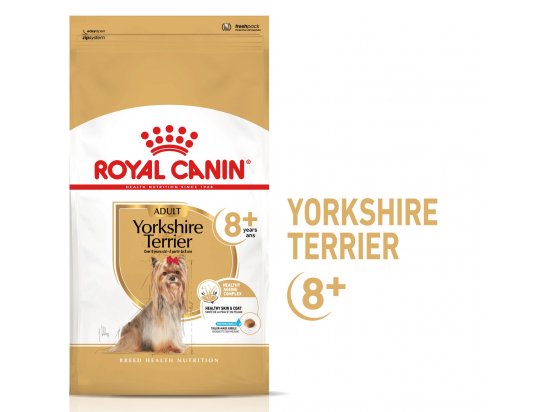 Фото - сухой корм Royal Canin YORKSHIRE TERRIER 8+ (ЙОРКШИР ТЕРЬЕР 8+) корм для собак старше 8 лет