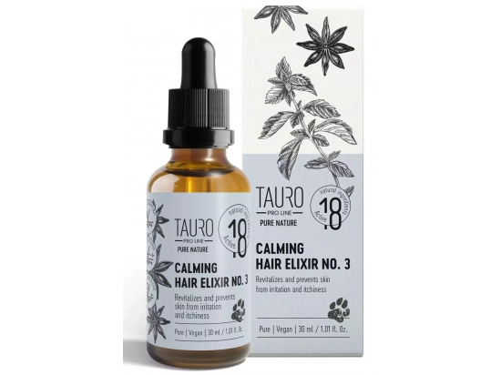 Фото - повсякденна косметика Tauro (Тауро) Pro Line Pure Nature Calming Hair Elixir No.3 Заспокійливий еліксир для шкіри та шерсті собак та котів