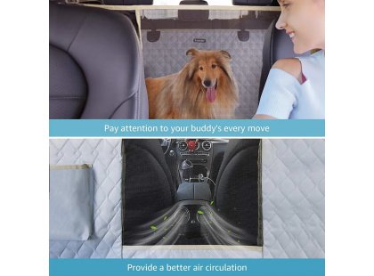 Фото 3 -  аксессуары в авто Senful Lassie Dog чехол для автомобильного сидения с сетчатым визуальным окном, серый