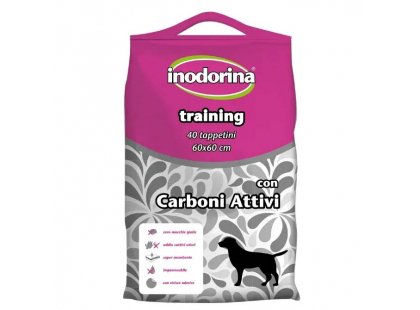 Фото - Inodorina Training Carboni Attivi одноразові пелюшки для собак з активованим вугіллям пелюшки Inodorina Training Carboni Attivi одноразові пелюшки для собак з активованим вугіллям