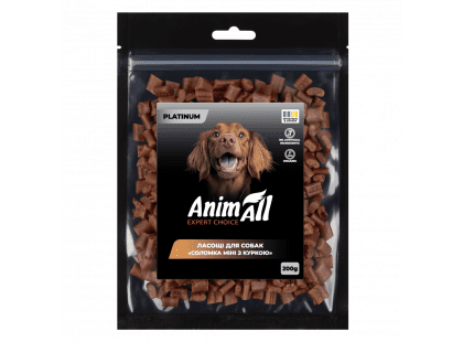 Фото 2 -  лакомства AnimAll Platinum лакомство для собак СОЛОМКА МИНИ С КУРИЦЕЙ