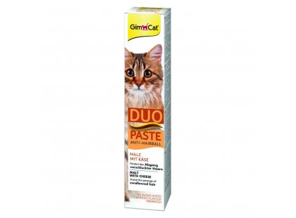 Фото - Gimcat (Джимкет) ANTI-HAIRBALL DUO PASTE (ВЫВЕДЕНИЕ ШЕРСТИ ПАСТА ВКУС СЫРА) лакомство  для кошек для выведения шерсти Gimcat (Джимкет) ANTI-HAIRBALL DUO PASTE (ВЫВЕДЕНИЕ ШЕРСТИ ПАСТА ВКУС СЫРА) лакомство  для кошек