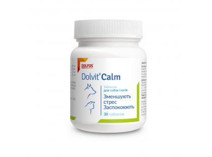 Фото - Dolfos (Дольфос) DOLVIT CALM (ДОЛВІТ КАЛМ) таблетки для зменшення стресу у собак та котів для нервової системи (від стресу) Dolfos (Дольфос) DOLVIT CALM (ДОЛВІТ КАЛМ) таблетки для зменшення стресу у собак та котів
