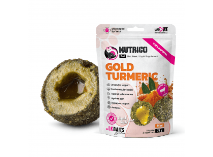 Фото - LK Baits Pet Nutrigo Gold Turmeric функциональное лакомство для собак КУРКУМА лакомства LK Baits Pet Nutrigo Gold Turmeric функциональное лакомство для собак КУРКУМА