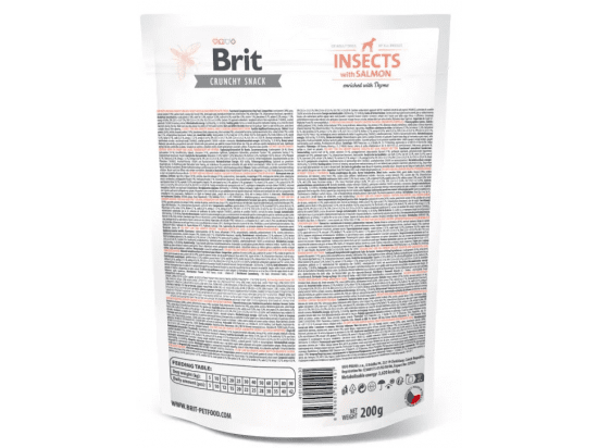 Фото - лакомства Brit Care Dog Crunchy Cracker Insects, Salmon & Thyme лакомство для собак с чувствительным пищеварением НАСЕКОМЫЕ, ЛОСОСЬ и ТИМЬЯН