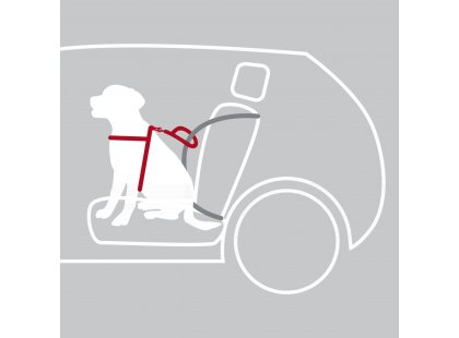 Фото 4 -  аксессуары в авто Trixie CAR HARNESS COMFORT защитная шлея для авто, нейлон
