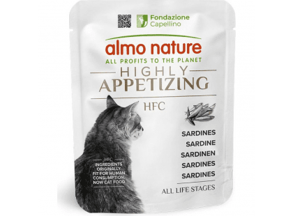 Фото - Almo Nature HFC Cat Highly Appetizing Sardines влажный корм для кошек САРДИНА влажный корм (консервы) Almo Nature HFC Cat Highly Appetizing Sardines влажный корм для кошек САРДИНА