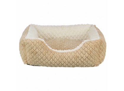 Фото 2 -  лежаки, матраси, килимки та будиночки Trixie Kaline Mio лежак для собак і котів, коричневий/крем