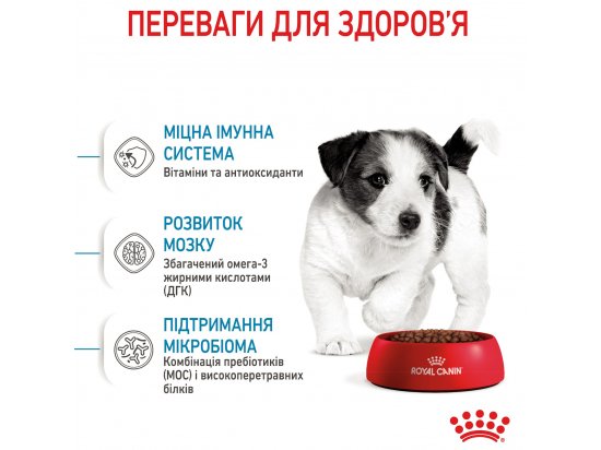 Фото - сухий корм Royal Canin MINI PUPPY корм для цуценят дрібних порід від 2 до 10 місяців