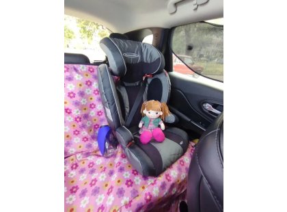 Фото 4 -  аксессуары в авто Senful Тонкий чехол на автомобильное сиденье для собак, розовый