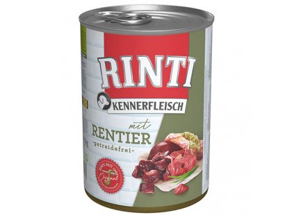 Фото - Rinti Kennerfleisch mit Rentier беззерновой влажный корм для собак ОЛЕНИНА влажный корм (консервы) Rinti Kennerfleisch mit Rentier беззерновой влажный корм для собак ОЛЕНИНА