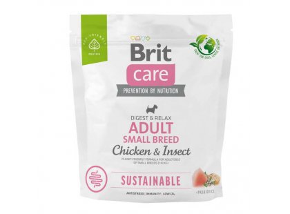 Фото - сухой корм Brit Care Dog Sustainable Adult Small Breed Chicken & Insect сухой корм для собак малых пород КУРИЦА и НАСЕКОМЫЕ