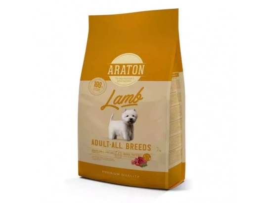 Фото - сухий корм Araton (Аратон) ADULT ALL BREEDS LAMB сухий корм для дорослих собак ЯГНЯ