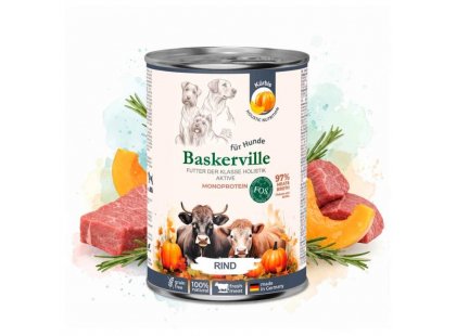 Фото 3 -  влажный корм (консервы) Baskerville Holistic Active консервы для активных собак ГОВЯДИНА