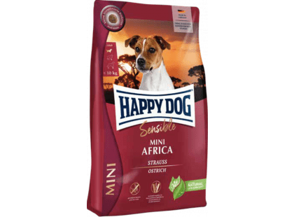 Фото - Happy Dog MINI AFRICA корм для собак дрібних порід з чутливим травленням СТРАУС та КАРТОПЛЯ сухий корм Happy Dog MINI AFRICA корм для собак дрібних порід з чутливим травленням СТРАУС та КАРТОПЛЯ