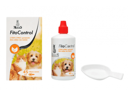 Фото 2 -  для нервової системи (від стресу) Modes Fito Control Стоп-Стрес суспензія для котів і собак