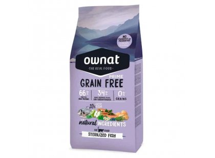 Фото - Ownat Grain Free Sterilized Fish сухой беззерновой корм для стерилизованных кошек РЫБА сухой корм Ownat Grain Free Sterilized Fish сухой беззерновой корм для стерилизованных кошек РЫБА