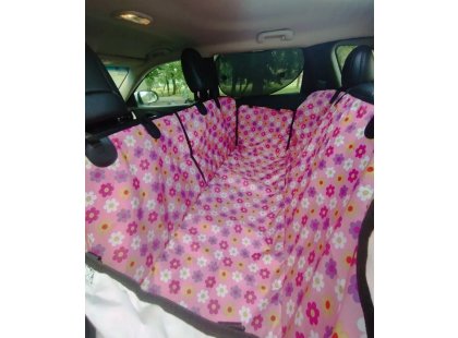 Фото 3 -  аксессуары в авто Senful Тонкий чехол на автомобильное сиденье для собак, розовый