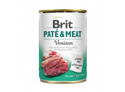 Фото - Brit Pate & Meat Dog Vension консерви для собак ОЛЕНИНА У ПАШТЕТІ вологий корм (консерви) Brit Pate & Meat Dog Vension консерви для собак ОЛЕНИНА У ПАШТЕТІ