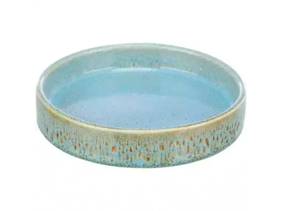 Фото - миски, поилки, фонтаны Trixie Ceramic Bowl керамическая миска неглубокая, синий