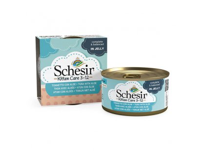 Фото - Schesir (Шезир) ТУНЕЦ С АЛОЭ консервы для котят влажный корм (консервы) Schesir (Шезир) ТУНЕЦ С АЛОЭ консервы для котят