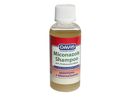 Фото 2 -  протигрибкові препарати Davis MICONAZOLE SHAMPOO шампунь для собак та котів із захворюваннями шкіри