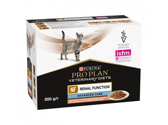 Фото - ветеринарные корма Purina Pro Plan (Пурина Про План) Veterinary Diets NF Renal Function Advanced Care Salmon влажный корм для кошек c заболеваниями почек ЛОСОСЬ